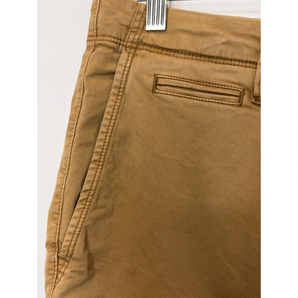 GAP‎ For Good Mens Slim Fit Chino Pants Brown Tobacco Stretch 34x32 Cotton Twill